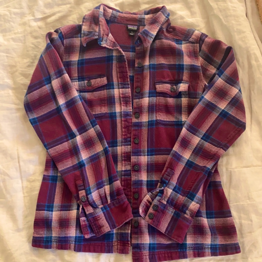 Patagonia organic cotton plaid shirt
